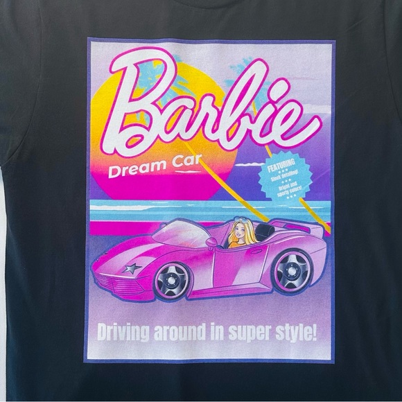 Barbie Graphic T-Shirt Dream Car Women’s Size Large. New‎ - Picture 2 of 5